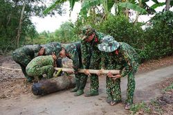 Cà Mau: Phát hiện quả bom nặng 250kg khi cải tạo ao tôm
