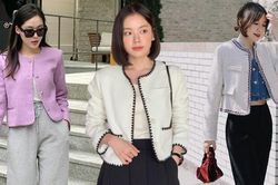 10 cách diện áo khoác vải tweed trẻ trung để đi du xuân