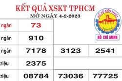 Kết quả XSKT TPHCM mở thưởng ngày 4-2-2023