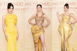 Lương Thùy Linh - Thùy Tiên - Bảo Ngọc - Phương Anh diện sắc vàng: Bên 9 bên 10 ai mới xứng danh nữ hoàng