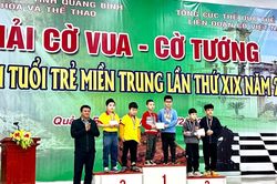 Thanh Hóa giành 2 HCB tại giải cờ vua, cờ tướng các nhóm tuổi trẻ miền Trung