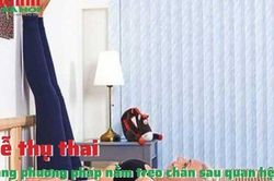 Dễ thụ thai bằng phương pháp nằm treo chân sau quan hệ