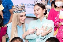 Hoa hậu Mai Phương thực hiện dự án nhân ái trước thềm dự thi Miss World