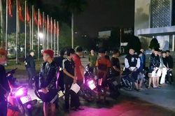 Tạm giữ nhiều đối tượng lạng lách, đánh võng khiêu khích lực lượng Công an