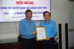 LĐLĐ TPHCM có tân Phó Chủ tịch