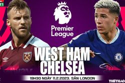 Nhận định, soi kèo West Ham vs Chelsea (19h30, 11/2), vòng 23 Ngoại hạng Anh