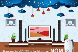 Cách thức bảo quản đồ điện tử trong thời tiết nồm ẩm
