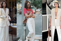 Mặc quần trắng trẻ trung và thanh lịch như sao Việt