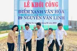 Chính trị - Xã hội Theo dòng thời sự Khánh thành và khởi công Điểm xanh văn hóa