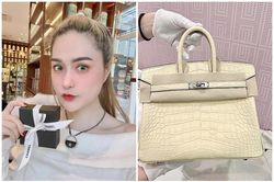 'Nữ đại gia quận 7' nhận quà, gây choáng với túi Hermes 2 tỷ