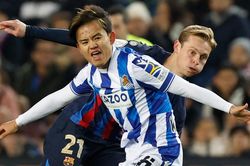 Kubo cùng đồng đội thăng hoa tại La Liga