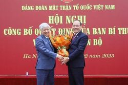 Công bố quyết định của Ban Bí thư về công tác cán bộ tại MTTQ Việt Nam