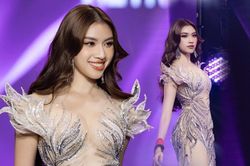 Mãn nhãn với visual Thanh Thanh Huyền tại bán kết Miss Charm 2023: Bản vẽ dạ hội còn phải chào thua!