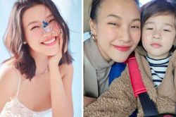Hoàng Oanh khoe hành động tình cảm của quý tử