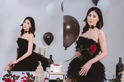 'Chân dài' bóng chuyền Kiều Trinh khoe vai trần làm anh em lúng túng