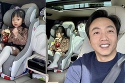Biểu cảm dễ thương của con gái Cường Đô La trong ngày đầu tiên đi học ở Mỹ