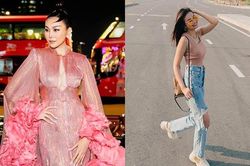 Thời trang cực 'cháy' của 'quý cô độc thân' Thanh Hằng