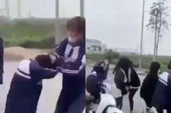 Công an Hà Nội vào cuộc vụ 2 nhóm nữ sinh đánh nhau