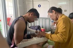 Thông tin mới vụ shipper bị người nhận hàng đánh gãy hai tay ở Quảng Ngãi