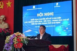 TP Nam Định: 'Số hóa' toàn bộ các trường học