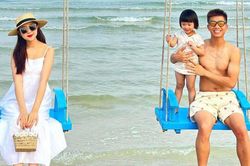 Thành Chung tập đấm bốc cùng vợ, Văn Đức đưa gia đình đi du lịch