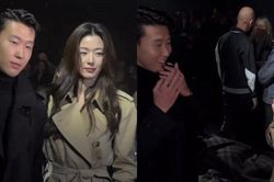 Đụng độ tại '2023 F/W Burberry Collection', Jun Ji Hyun và Son Heung Min khiến dân tình xuýt xoa