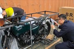 Phát hiện lô xe mô tô nghi gian lận xuất xứ tại cảng Hải Phòng trị giá khoảng 3 tỷ đồng