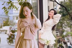 Phong cách thời trang ngọt ngào của nữ chính 'Dưới bóng cây hạnh phúc'
