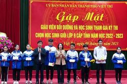 Phú Thọ: 962 học sinh lớp 9 đoạt giải Kỳ thi chọn học sinh giỏi cấp tỉnh