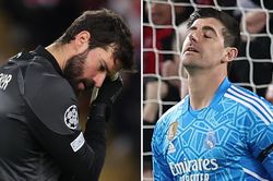Fan choáng váng khi Courtois lẫn Alisson cùng mắc sai lầm khó tin