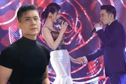 Quang Hà nắm chặt tay Lệ Quyên song ca, phản ứng của Lâm Bảo Châu ngồi cạnh gây bất ngờ