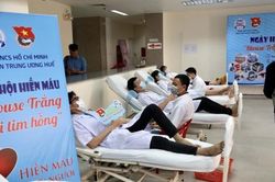Y tế - Sức khỏe Y tế - Sức khỏe 200 cán bộ, công nhân viên chức Bệnh viện Trung ương Huế hiến máu tình nguyện