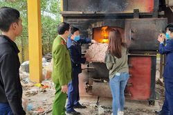 Bắc Giang: Phát hiện 2 tấn chân gà đông lạnh không rõ nguồn gốc