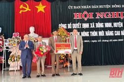 Công bố Quyết định xã Đông Ninh đạt chuẩn nông thôn mới nâng cao