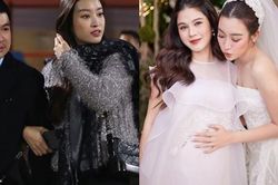 Đỗ Mỹ Linh giữa tin đồn mang thai: Nữ chính từng xin vía 'bầu bí' MC Thu Hoài trong hôn lễ