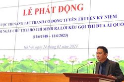 Thi sáng tác tranh cổ động kỷ niệm 75 năm ngày Chủ tịch Hồ Chí Minh ra Lời kêu gọi thi đua ái quốc