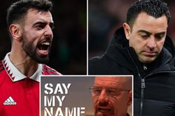 Fan MU chế nhạo Xavi vì dám quên tên Bruno Fernandes