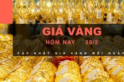Giá vàng hôm nay 25/2: Tiếp tục giảm