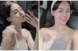 Vẻ gợi cảm của 'thánh nữ cover' Hương Ly vừa thừa nhận nâng ngực