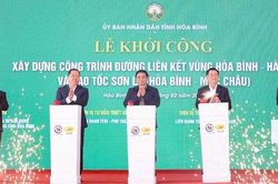 Khởi công xây dựng đường liên kết vùng Hòa Bình - Hà Nội và cao tốc Sơn La