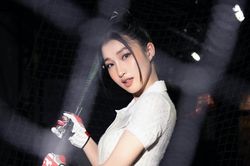 Thời trang đời thường năng động giúp Á hậu Phương Nhi tôn vòng eo nhỏ