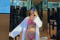Bạn gái Văn Lâm khoe vóc dáng nóng bỏng khi tập gym