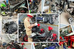 Triệt phá xe độ chế