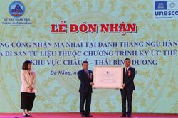 Đà Nẵng đón nhận Bằng vinh danh Ma nhai Ngũ Hành Sơn
