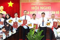 Bình Dương trao các quyết định điều động, bổ nhiệm cán bộ
