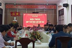Sở Tư pháp Thừa Thiên Huế huy động trí tuệ tập thể góp ý dự thảo Luật Đất đai (sửa đổi)