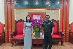 Hội Liên hiệp Phụ nữ tỉnh Khánh Hòa thăm, chúc mừng Bộ Chỉ huy Bộ đội Biên phòng tỉnh