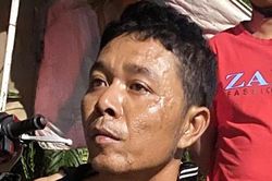 Người vi phạm nồng độ cồn ném gạch vào công an