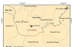 Sáng nay 3-3, động đất tại Vĩnh Phúc và Lai Châu