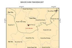 Vĩnh Phúc, Lai Châu xảy ra động đất